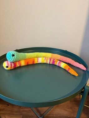Handmade Crochet Baby Snake Plushies